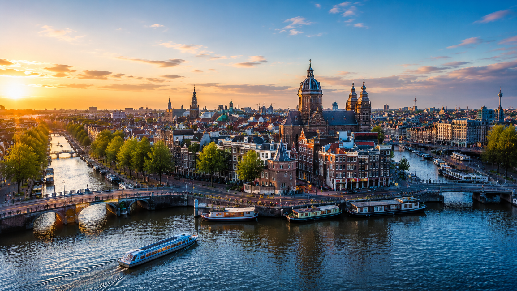 Rembrandttoren op de Zuidas in Amsterdam