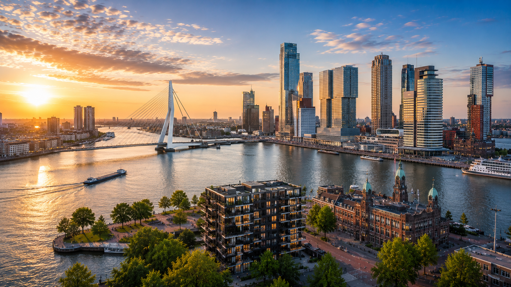 Kantoorgebouw De Rotterdam aan de Maas