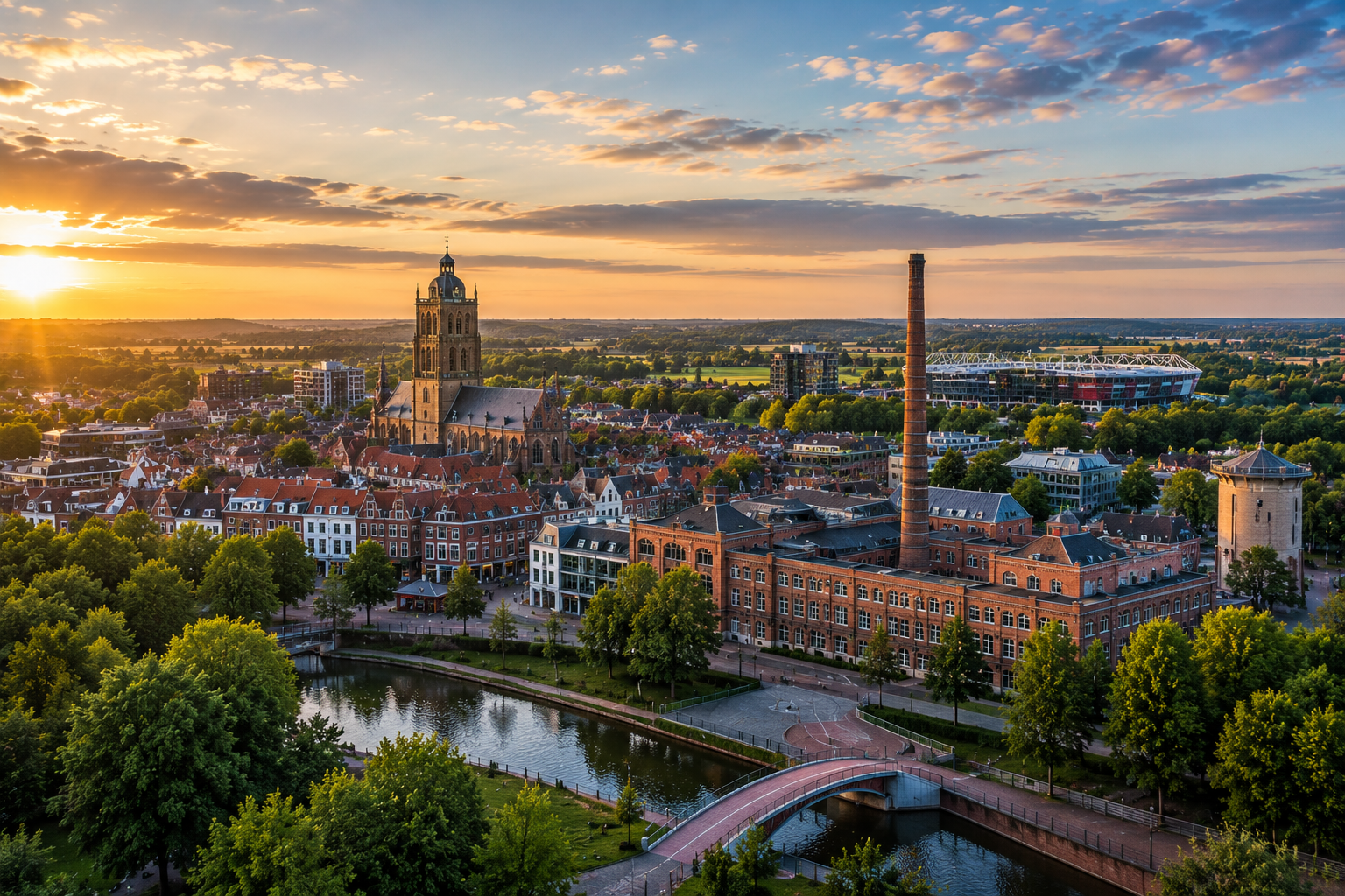 Grote Markt in Enschede, Twente