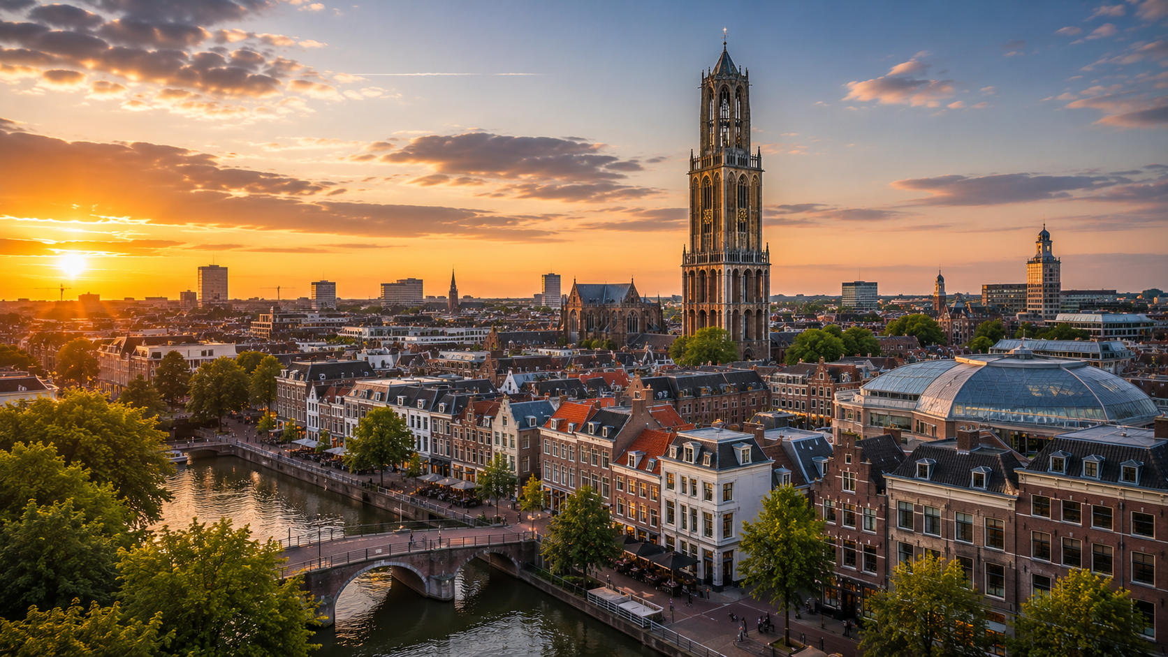 Domtoren in het centrum van Utrecht